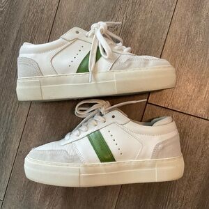 AXEL ARIGATO PLATFORM STRIPE SNEAKER, Size 6